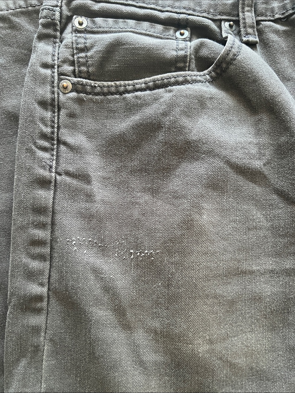 Levi’s 505 Men’s Regular Fit Gray Jeans 33x32 Straight Leg Denim - Picture 5 of 9